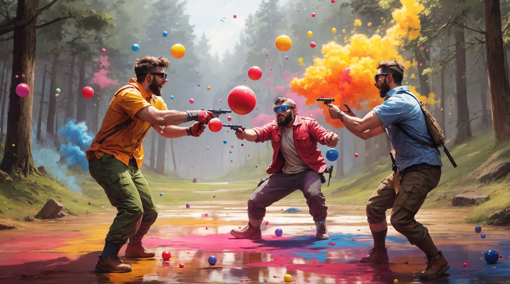 Strzelaj farbami, twórz wspomnienia – zalety przyjścia na paintball.